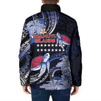 Tuamotu Islands Padded Jacket Polynesian Pattern With Turtle