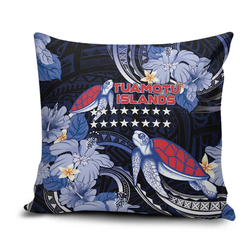 Tuamotu Islands Pillow Cover Polynesian Pattern With Turtle