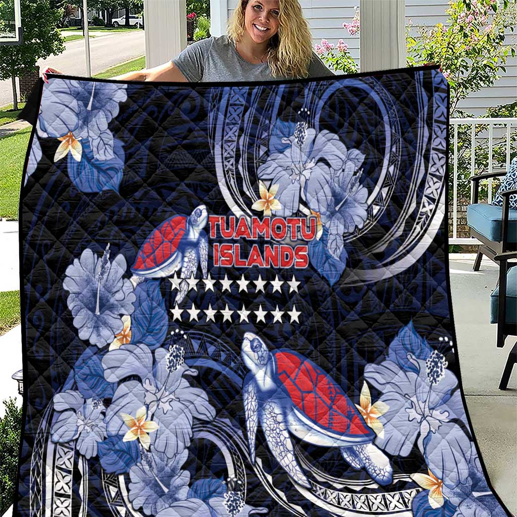 Tuamotu Islands Quilt Polynesian Pattern With Turtle