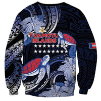 Tuamotu Islands Sweatshirt Polynesian Pattern With Turtle