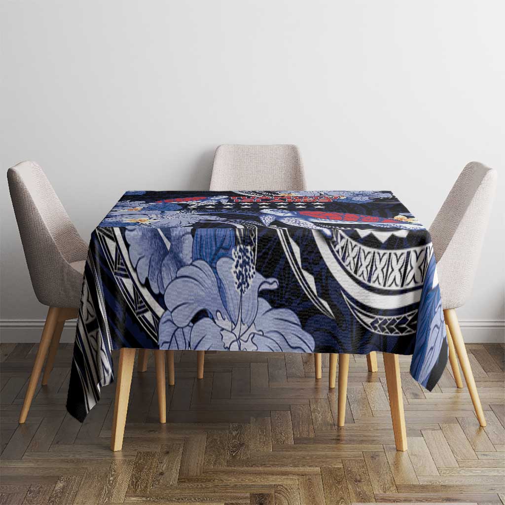 Tuamotu Islands Tablecloth Polynesian Pattern With Turtle
