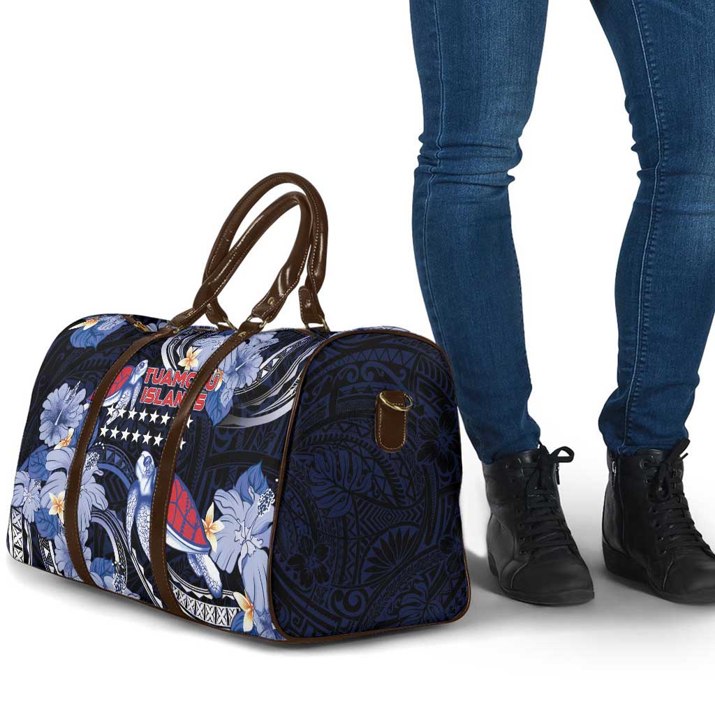 Tuamotu Islands Travel Bag Polynesian Pattern With Turtle