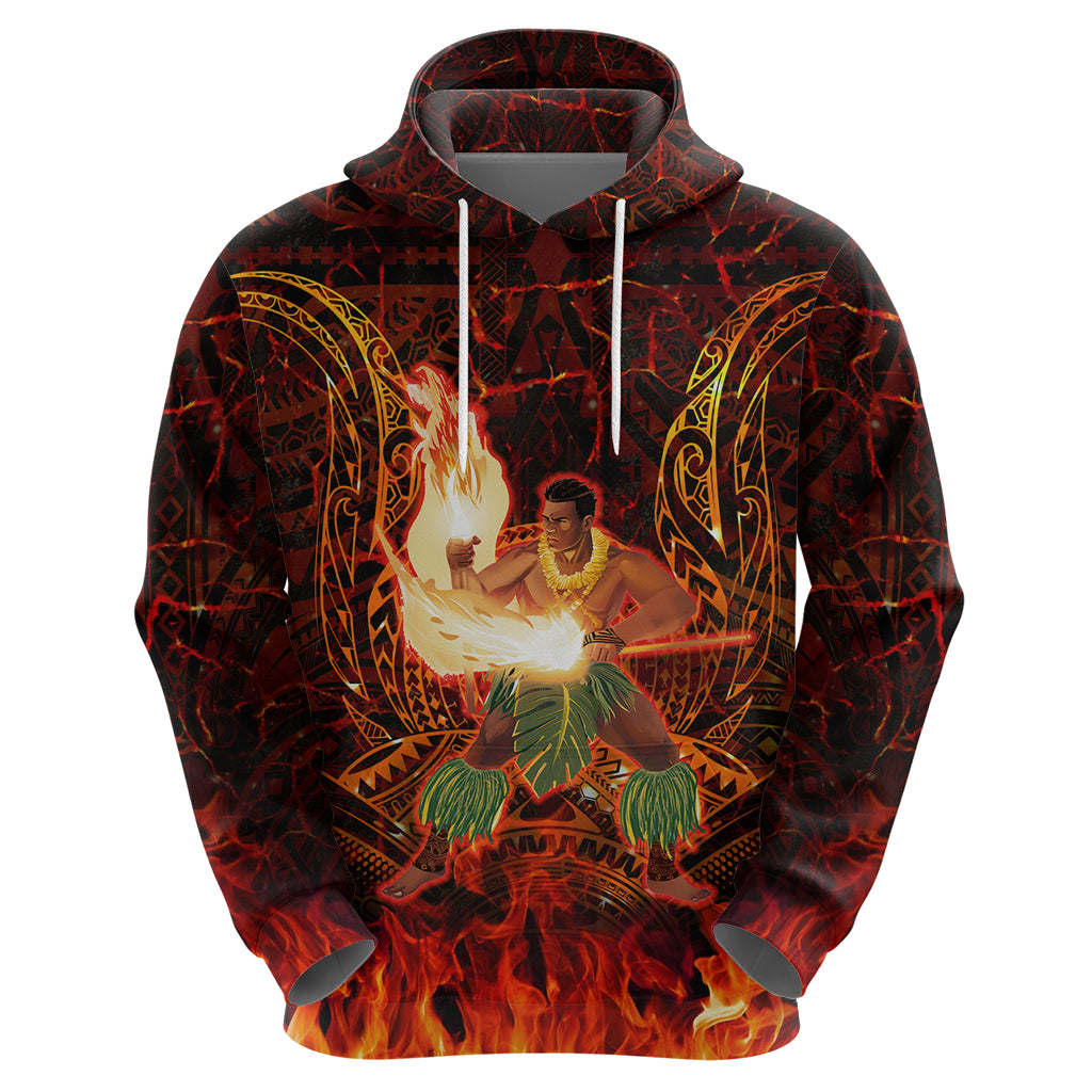 Samoa Siva Afi Festival Hoodie Fire Knife Dancing LT05 - Polynesian Pride