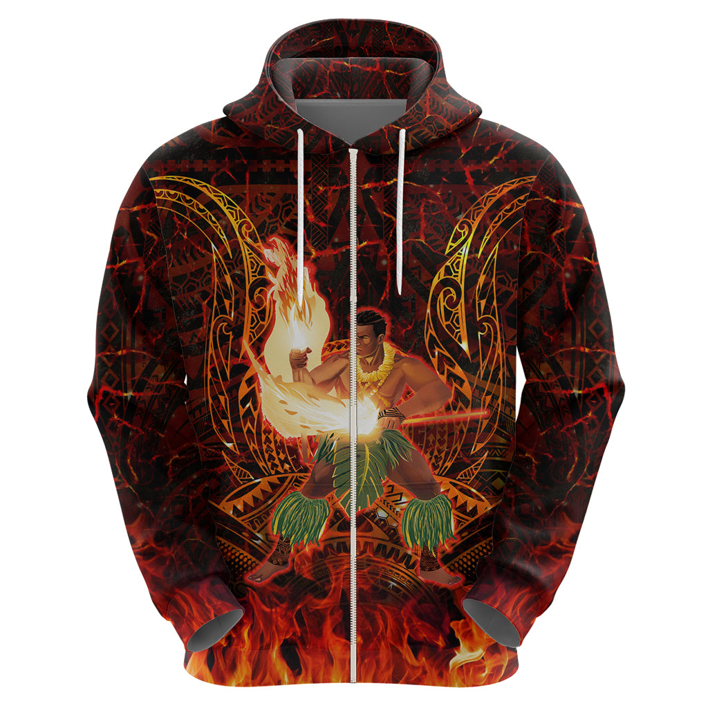 Samoa Siva Afi Festival Hoodie Fire Knife Dancing LT05 - Polynesian Pride