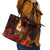 Samoa Siva Afi Festival Leather Tote Bag Fire Knife Dancing