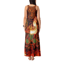 Samoa Siva Afi Festival Tank Maxi Dress Fire Knife Dancing LT05 - Polynesian Pride