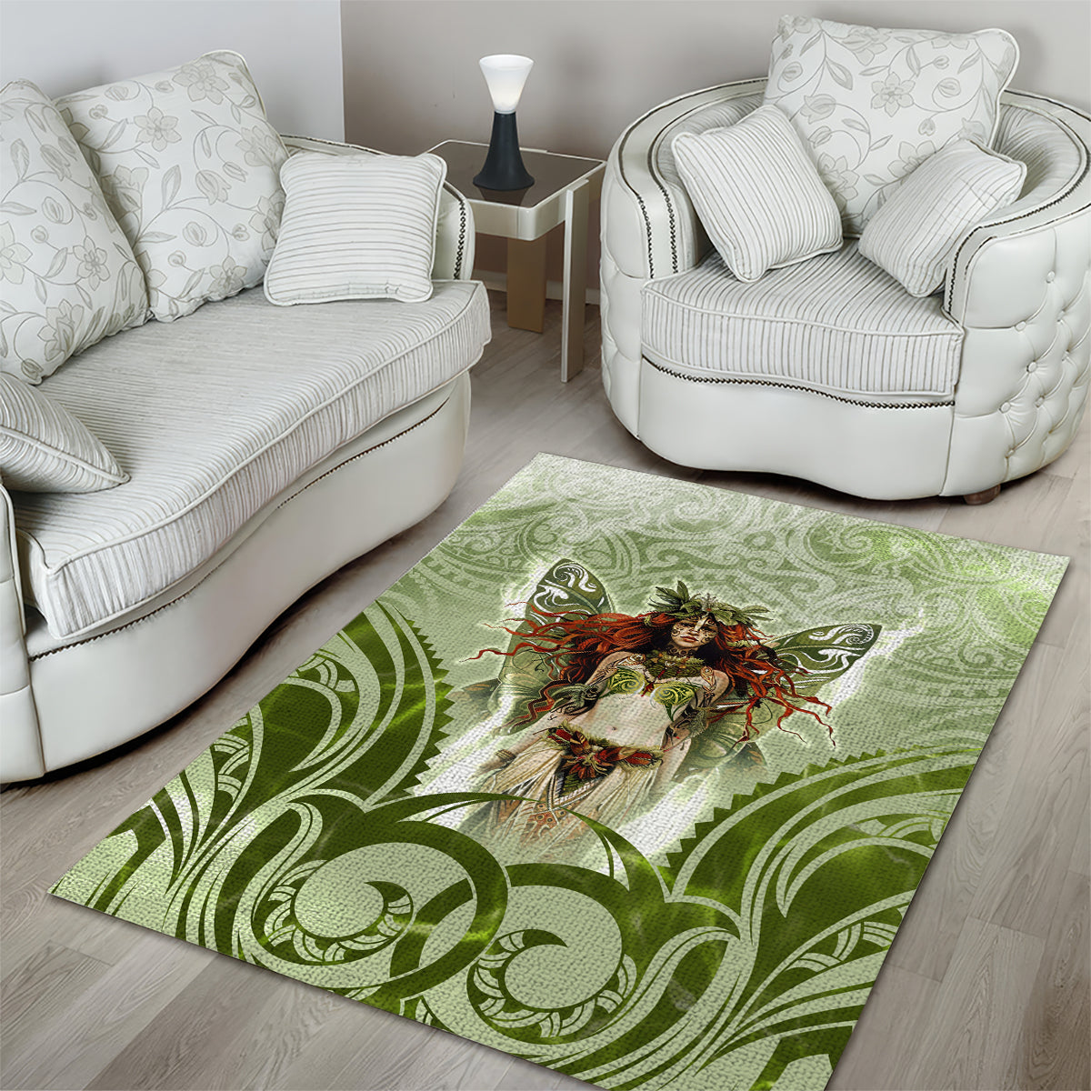 New Zealand Maori Fairy Patupaiarehe Area Rug Polynesian Style