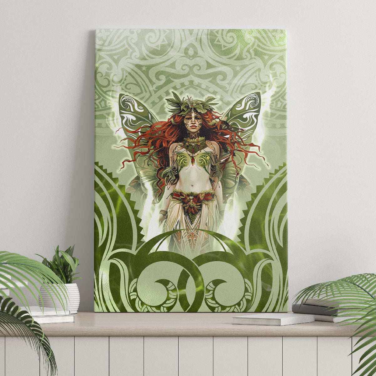 New Zealand Maori Fairy Patupaiarehe Canvas Wall Art Polynesian Style