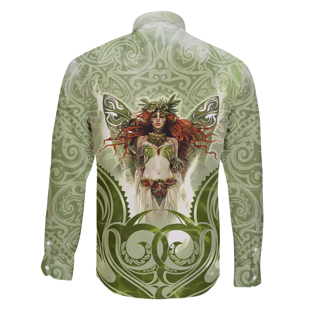 New Zealand Maori Fairy Patupaiarehe Family Matching Mermaid Dress and Hawaiian Shirt Polynesian Style LT05 - Polynesian Pride