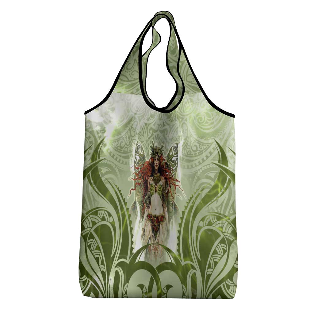 New Zealand Maori Fairy Patupaiarehe Grocery Bag Polynesian Style