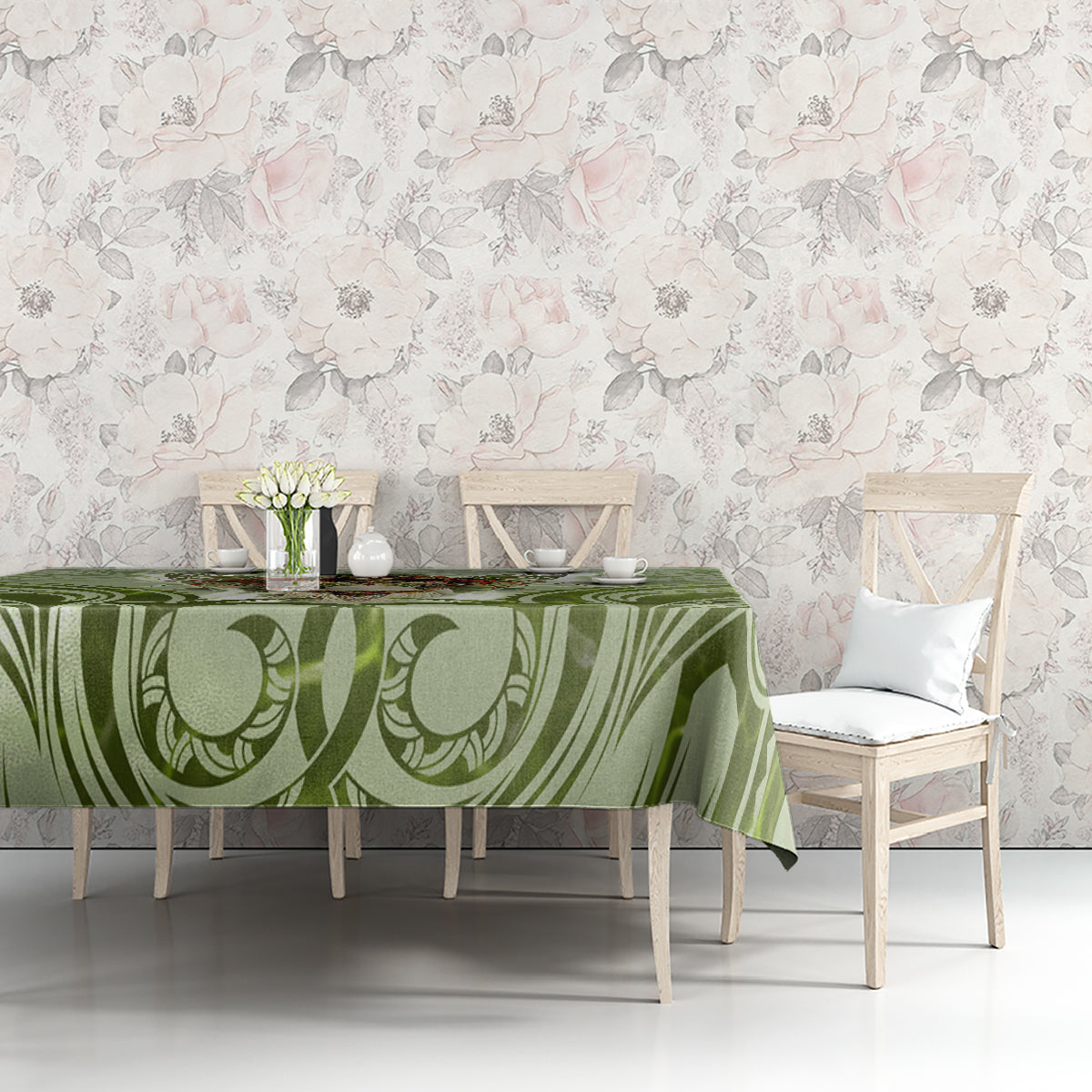 New Zealand Maori Fairy Patupaiarehe Tablecloth Polynesian Style