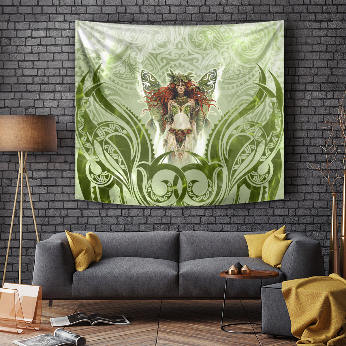 New Zealand Maori Fairy Patupaiarehe Tapestry Polynesian Style