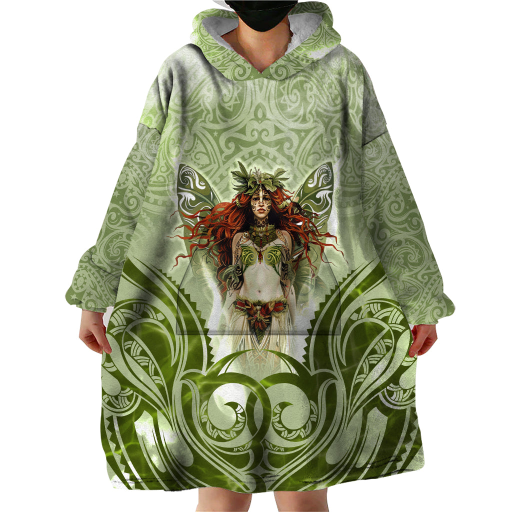 New Zealand Maori Fairy Patupaiarehe Wearable Blanket Hoodie Polynesian Style LT05 - Polynesian Pride