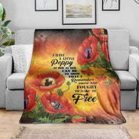 ANZAC Day Red Poppy Blanket Honoring The ANZAC Spirit