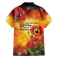 ANZAC Day Red Poppy Family Matching Long Sleeve Bodycon Dress and Hawaiian Shirt Honoring The ANZAC Spirit LT05 - Polynesian Pride