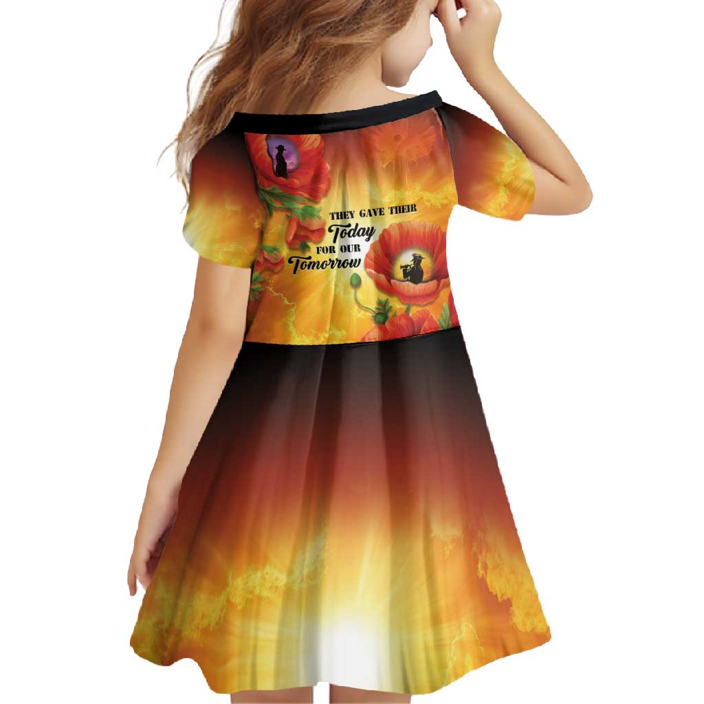 ANZAC Day Red Poppy Family Matching Off Shoulder Maxi Dress and Hawaiian Shirt Honoring The ANZAC Spirit