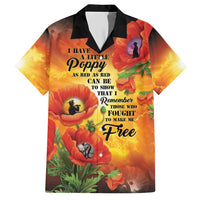 ANZAC Day Red Poppy Family Matching Short Sleeve Bodycon Dress and Hawaiian Shirt Honoring The ANZAC Spirit LT05 Dad's Shirt - Short Sleeve Orange - Polynesian Pride