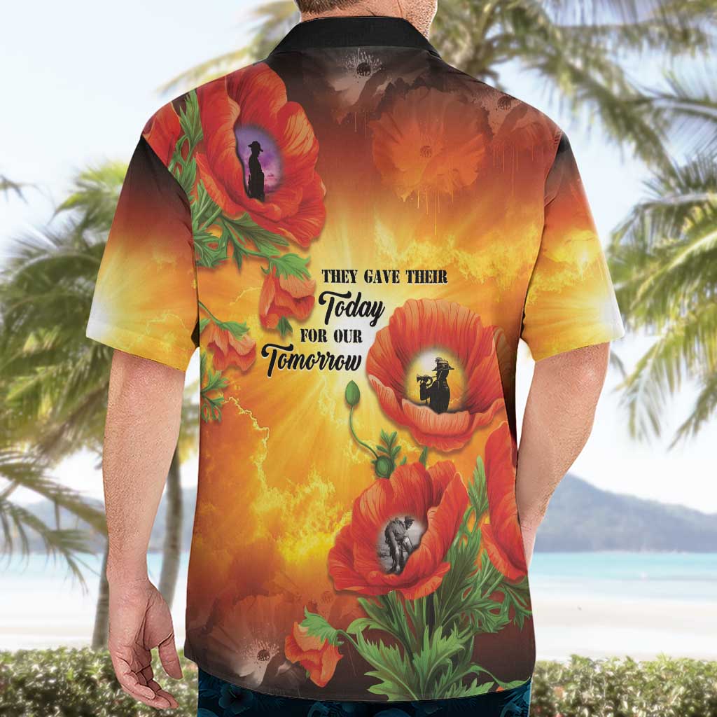 ANZAC Day Red Poppy Hawaiian Shirt Honoring The ANZAC Spirit
