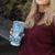 Aotearoa Maori Wahine Tumbler Cup Fantail Bird Blue Gold Marble