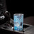 Aotearoa Maori Wahine Tumbler Cup Fantail Bird Blue Gold Marble