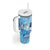 Aotearoa Maori Wahine Tumbler With Handle Fantail Bird Blue Gold Marble