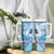 Aotearoa Maori Wahine Tumbler With Handle Fantail Bird Blue Gold Marble