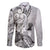 Aotearoa Maori Wahine Family Matching Mermaid Dress and Hawaiian Shirt Fantail Bird Black Gold Marble