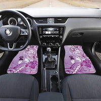 Aotearoa Maori Wahine Car Mats Fantail Bird Purple Gold Marble