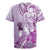 Aotearoa Maori Wahine Rugby Jersey Fantail Bird Purple Gold Marble