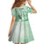 Aotearoa Maori Wahine Family Matching Mermaid Dress and Hawaiian Shirt Fantail Bird Green Gold Marble