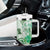 Aotearoa Maori Wahine Tumbler With Handle Fantail Bird Green Gold Marble