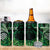 Personalised New Zealand Darts 4 in 1 Can Cooler Tumbler Maori Koru Dartboard Green Flame