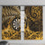 New Zealand Darts Window Curtain Maori Koru Dartboard Gold Flame