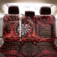 New Zealand Darts Back Car Seat Cover Maori Koru Dartboard Red Flame