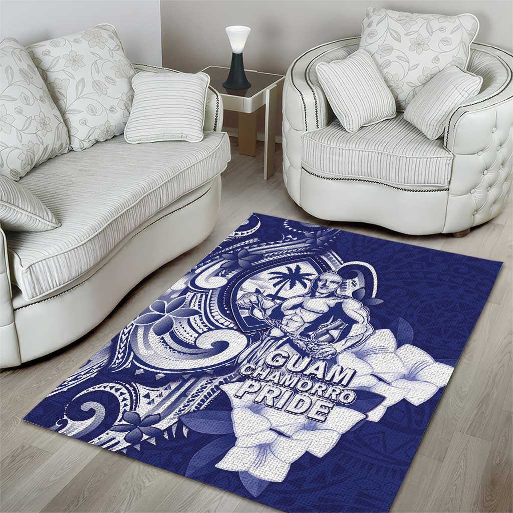 Guam Chief Quipuha Area Rug Polynesian Pattern With Guasali Flowers