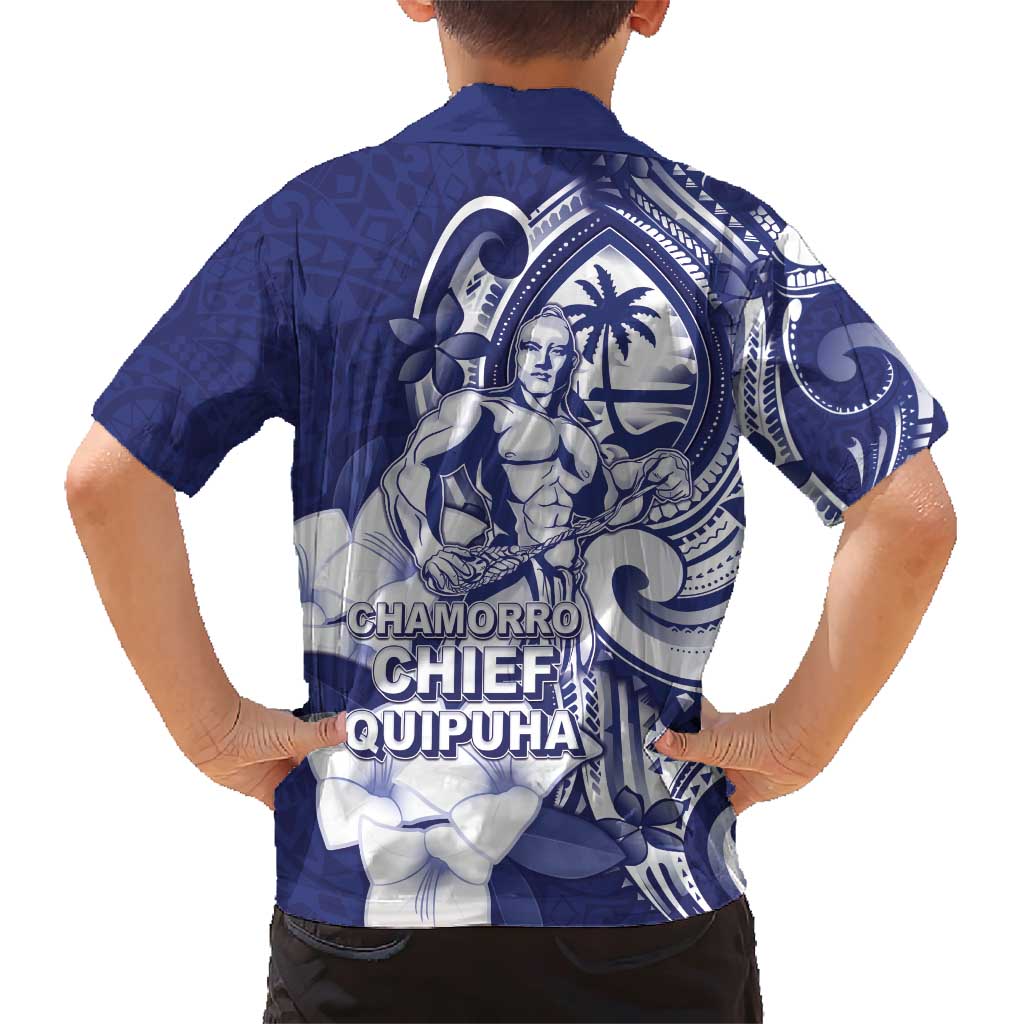 Guam Chief Quipuha Family Matching Short Sleeve Bodycon Dress and Hawaiian Shirt Polynesian Pattern With Guasali Flowers LT05 - Polynesian Pride