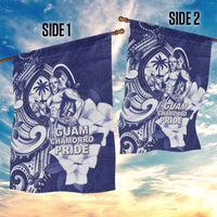 Guam Chief Quipuha Garden Flag Polynesian Pattern With Guasali Flowers