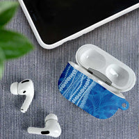 Hawaii Prince Kuhio AirPods Case Blue Hawaiian Lau Maia With Leis