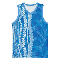 Hawaii Prince Kuhio Basketball Jersey Blue Hawaiian Lau Maia With Leis