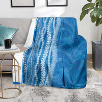 Hawaii Prince Kuhio Blanket Blue Hawaiian Lau Maia With Leis