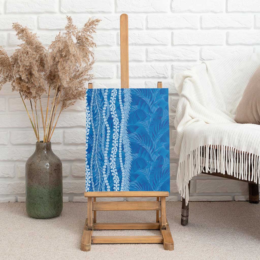 Hawaii Prince Kuhio Canvas Wall Art Blue Hawaiian Lau Maia With Leis