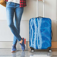 Hawaii Prince Kuhio Luggage Cover Blue Hawaiian Lau Maia With Leis