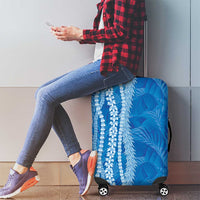 Hawaii Prince Kuhio Luggage Cover Blue Hawaiian Lau Maia With Leis