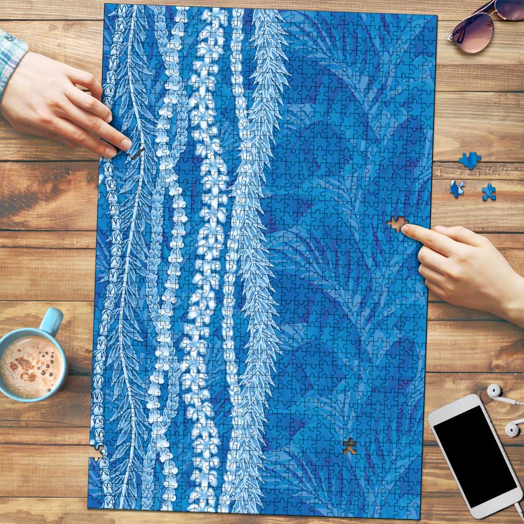 Hawaii Prince Kuhio Puzzle Blue Hawaiian Lau Maia With Leis