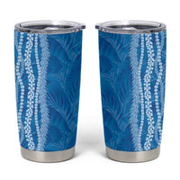 Hawaii Prince Kuhio Tumbler Cup Blue Hawaiian Lau Maia With Leis