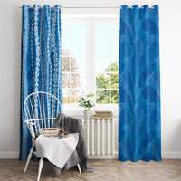 Hawaii Prince Kuhio Window Curtain Blue Hawaiian Lau Maia With Leis