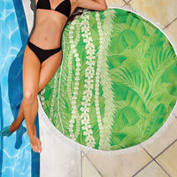 Hawaii Prince Kuhio Beach Blanket Lime Green Hawaiian Lau Maia With Leis