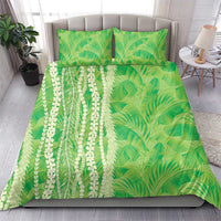 Hawaii Prince Kuhio Bedding Set Lime Green Hawaiian Lau Maia With Leis