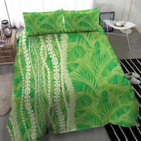 Hawaii Prince Kuhio Bedding Set Lime Green Hawaiian Lau Maia With Leis