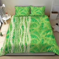 Hawaii Prince Kuhio Bedding Set Lime Green Hawaiian Lau Maia With Leis